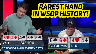 Quads vs Quads in WSOP Main Event [upl. by Edette]