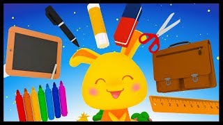 Les fournitures scolaires  Dessins animés et chansons sur lécole  Titounis Découverte [upl. by Ihtac718]