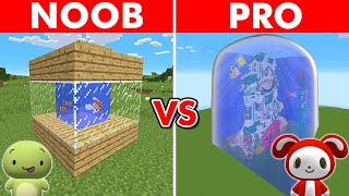 Minecraft NOOB vs PROPRANK AQUARIUM BUILD CHALLENGE [upl. by Dorreg656]