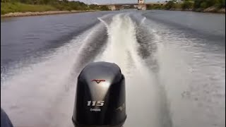 115 Yamaha VMAX SHO 2nd Run  Prop Pitch Change surprise performance boating boat boatrepair [upl. by Rabka]