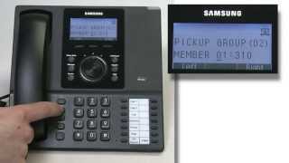 How To Add an Extension to a Pick Up Group on a Samsung Telephone System [upl. by Hacker]