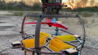 Test Flight  Monocopter with thrust vectoring [upl. by Doy327]