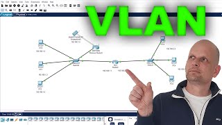 Create VLAN Network In Cisco Packet Tracer With Two Switches Wireless Access Point And Router [upl. by Currie]