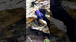 Up the crack Cromlech boulders climbing wales snowdonia [upl. by Anitrebla]