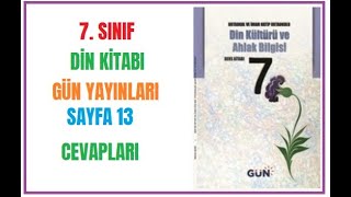 7 Sınıf Din Kültürü Kitabı Cevapları Gün Yayınları Sayfa 13 [upl. by Cesare448]