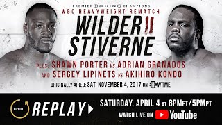 PBC Replay Deontay Wilder vs Bermane Stiverne 2  Full Televised Fight Card [upl. by Tibbetts301]