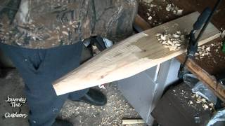 JTO 92  HOW TO TAN DEER HIDE PART 1 MAKING A FLESHING BOARD [upl. by Frick]