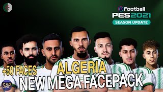 PES 2021 NEW ALGERIA MEGA FACEPACK UPDATE 2425 SIDERCPK [upl. by Allenad751]