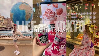 Life in Tokyo  Disneyland Sakura Starbucks Aomori trip 🌸 [upl. by Cressler]