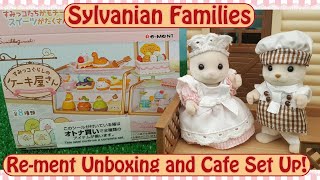 Rement Sumikko Gurashi Cake Shop Unboxing and setting up a Sylvanian Families PopUp Café Scene [upl. by Biagio6]