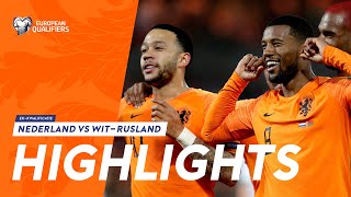 Highlights Nederland  WitRusland 21032019 EKkwalificatie 2020 [upl. by Basset]