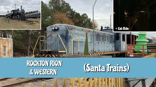 Rockton Rion amp Western Railroad Santa Trains  Night Cab Ride 12923 [upl. by Yrram]