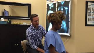 Chiropractic adjustment Woman with pain gets her life back after Gonstead adjustment [upl. by Kcire]