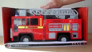 Dickie toys retro London fire engine toy truck with sounds [upl. by Notnerb]