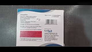 MOXIFORD tablet Moxifloxacin 400 mg tablet Benifits amp side effects [upl. by Ynagoham]