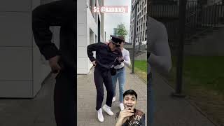 MENUKAR KOSTUM PAK POLISI ⁉️ kanandy comedy pintar funny [upl. by Sewellyn]