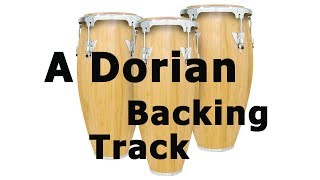 Santana Style Backing Track in A Dorian [upl. by Hahnke]