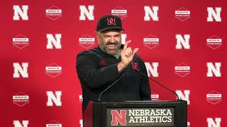 Nebraska Football Coach Matt Rhule  PreUSC Monday 2024 [upl. by Dagmar]