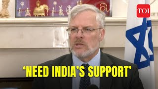 IsraelPalestine War ‘Need support of an influential power like India…’ Israeli envoy Naor Gilon [upl. by Omsare]