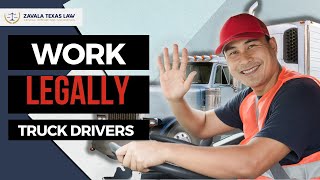 EB3 Visa  Commercial Truck Drivers  Zavala Texas Law [upl. by Salinas537]