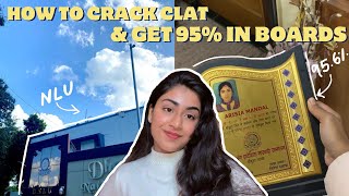 how to crack CLAT and get above 95 in boards together [upl. by Norre]