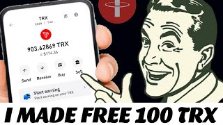 Best Free Trx Site • How I Made Free 100 TRX In A Day  Grab It Now ‼️ [upl. by Irehj]