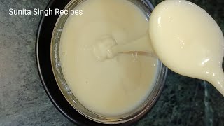 Homemade Condensed Milk  How to Make Condensed Milk at Home  घर पर आसानी से बनाएं कन्डेंस्ड मिल्क [upl. by Alleuqram]