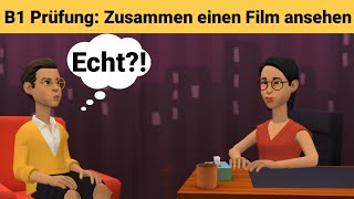 Mündliche Prüfung deutsch B1  Gemeinsam etwas planenDialog sprechen Teil 3 Einen Film ansehen [upl. by Ylnevaeh]