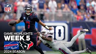 Buffalo Bills vs Houston Texans  2024 Week 5 Game Highlights [upl. by Aldredge44]