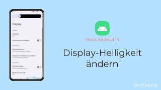 DisplayHelligkeit ändern Android 14 [upl. by Sillaw]