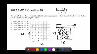 2023 AMC 8 problem 16 solution [upl. by Asilim988]