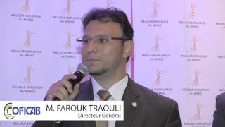 Témoignage Best Places To Work in Morocco 2015  M FAROUK TRAOULI Directeur Général COFICAB MAROC [upl. by Araihc]