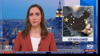 NTD News Reports on CCPDataLeak [upl. by Josi]