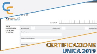 La certificazione unica CU [upl. by Eelatsyrc238]