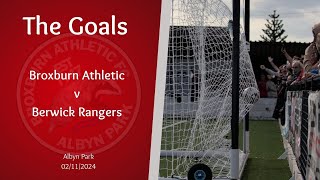 Broxburn Athletic v Berwick Rangers  The goals [upl. by Oicnevuj341]