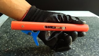 how to make pvc marble gun and nerf gun trigger best for homemade air gun [upl. by Livesay]