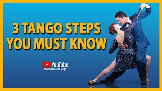 3 Argentine Tango steps you must know [upl. by Enelrad]