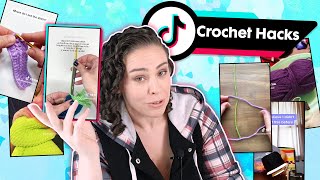 Trying MORE TikTok Crochet Hacks [upl. by Elmo787]