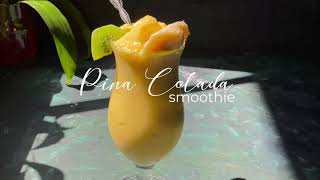 How to make 2 ingredient Pina Colada Smoothie [upl. by Lucky]