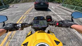 Street Triple RS  Willamette River  POV  RAW AUDIO [upl. by Odelinda]