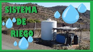 💧💧 Sistema de riego por goteo con depósitos💧💧💦 [upl. by Annayehc]