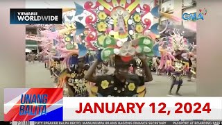 Unang Balita sa Unang Hirit January 12 2024 HD [upl. by Ttegirb]