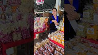 Thai Street Food Market at the National Park Doi Inthanon near Chiang Mai in Thailand Asia thailand [upl. by Atileda596]