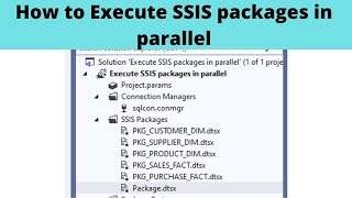 86 How to Execute SSIS packages in parallel  Execute Tasks in Parallel in SSIS [upl. by Uttica598]