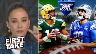 FIRST TAKE  Jared Goff is KING of NFC the North  Kay Adams makes bold prediction Lions vs Packers [upl. by Irt766]