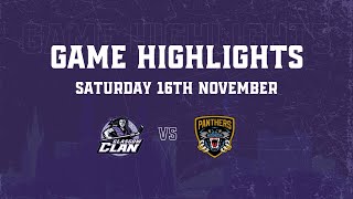 HIGHLIGHTS 161124  Glasgow Clan 4 Nottingham Panthers 3 [upl. by Kendra539]