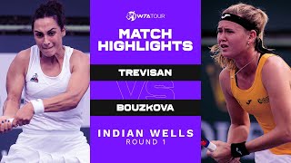 Martina Trevisan vs Marie Bouzkova  2021 Indian Wells Round 1  WTA Match Highlights [upl. by O'Malley]