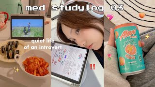 STUDY VLOG ᯓ★ med school as an introvert quiet life new semester [upl. by Trevethick]