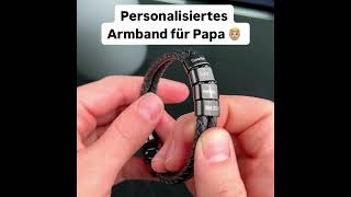 Personalisiertes Armband für Papa 😍 [upl. by Bouley]