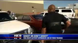 Activist critical of police undergoes use of force scenarios  FOX 10 News [upl. by Nroht]